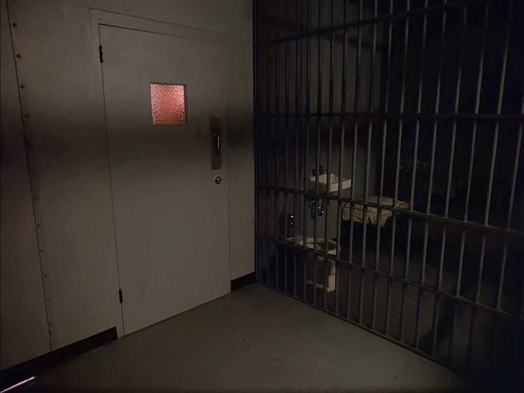 Holding cell door