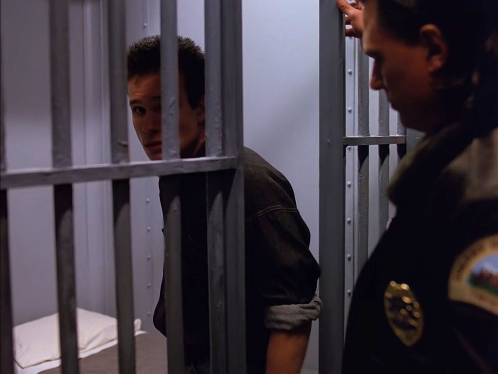 James Hurley being locked up
