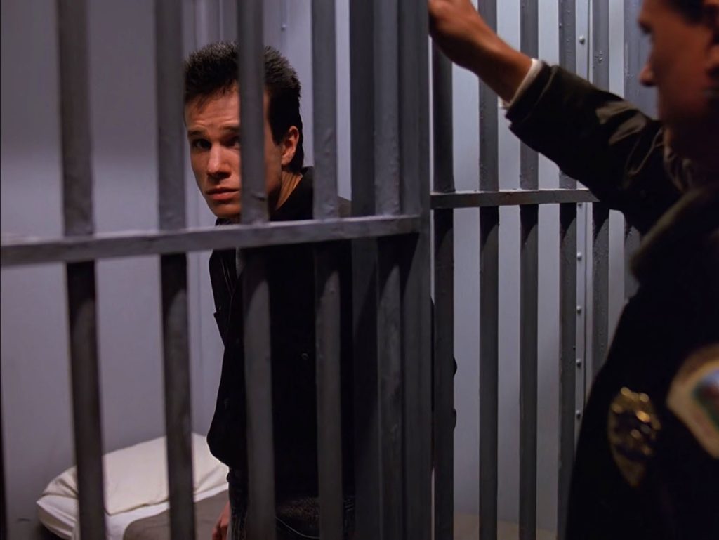 James Hurley being locked up