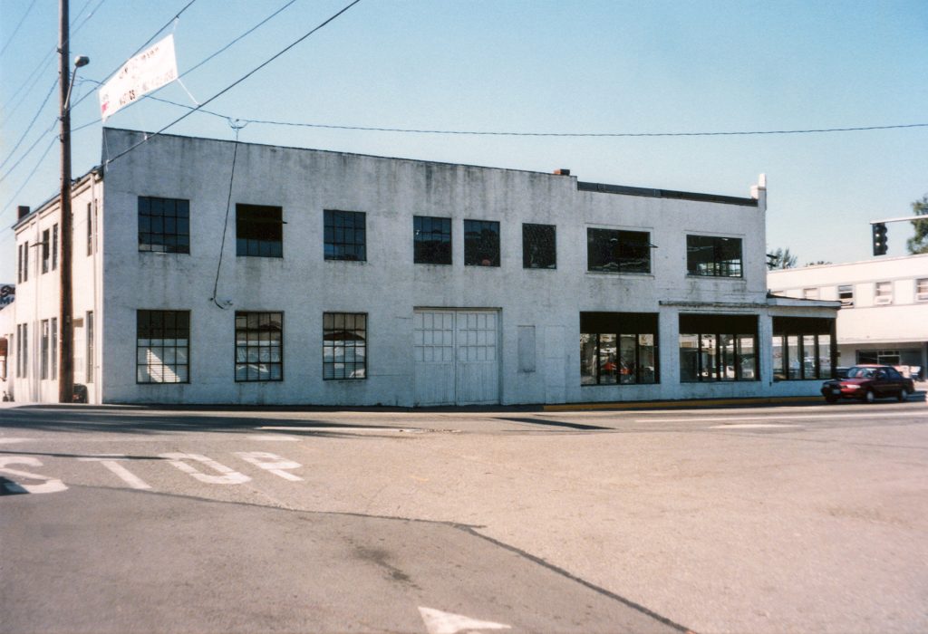 Exterior of the former Sunset Garage