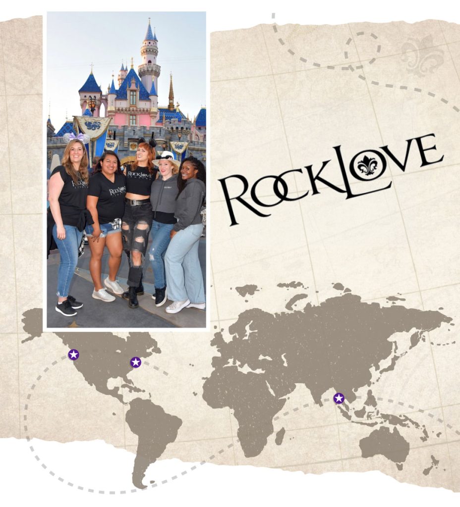 RockLove team at Disneyland 