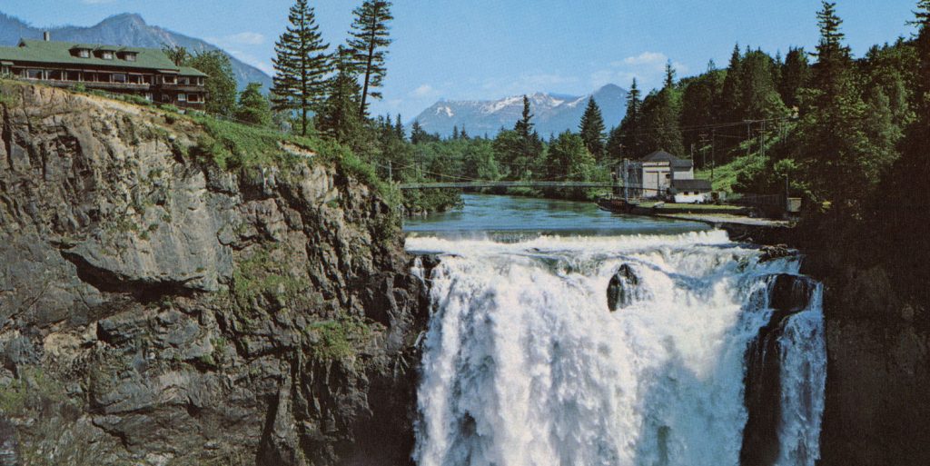 Snoqualmie Falls and Lodge postcard