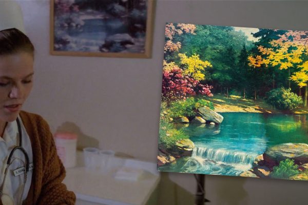B. Roundtree in Annie Blackburn's hospital room