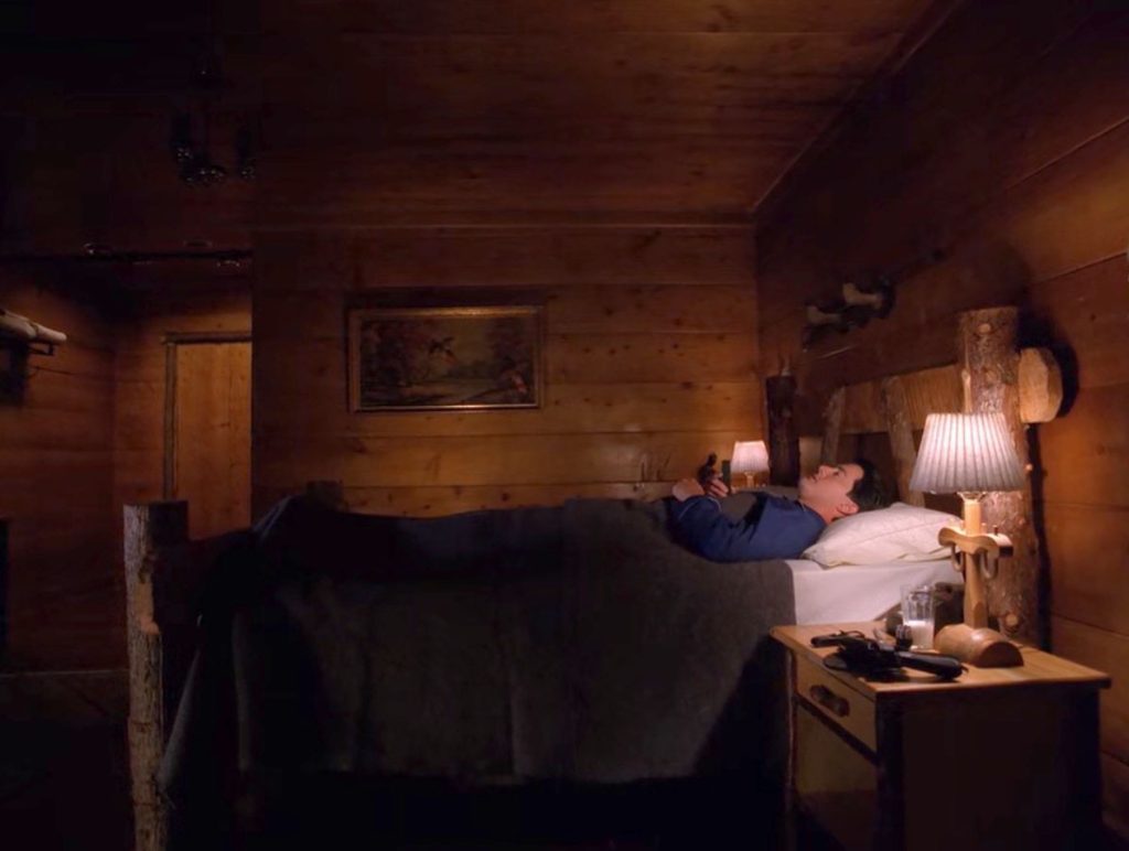 Agent Cooper laying in bed