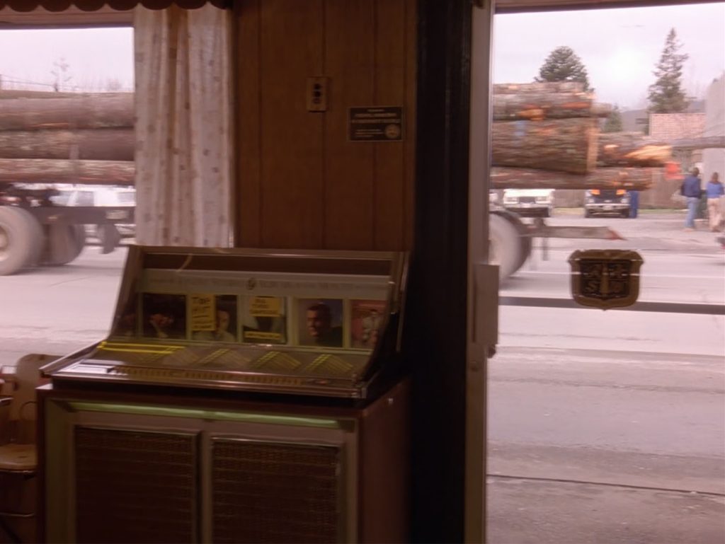 Front door of the Double R Diner