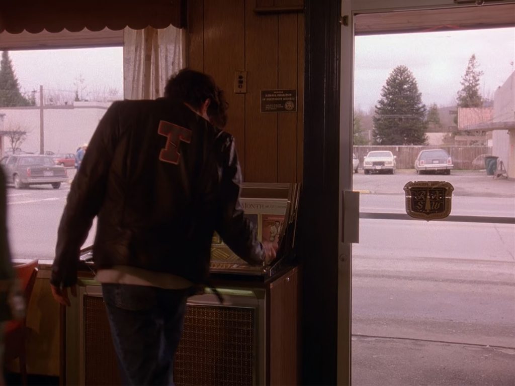 Bobby Briggs by the Jukebox at the Double R Diner