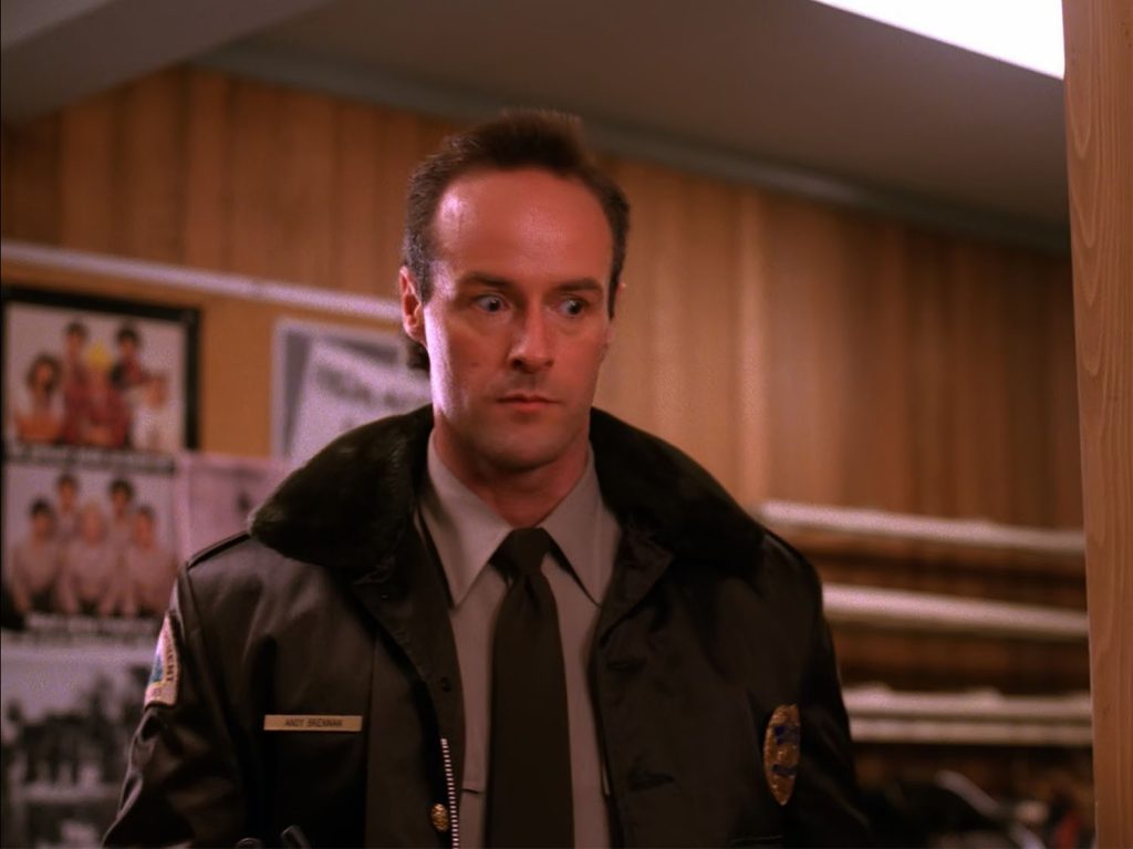 Deputy Andy Brennan in the lobby