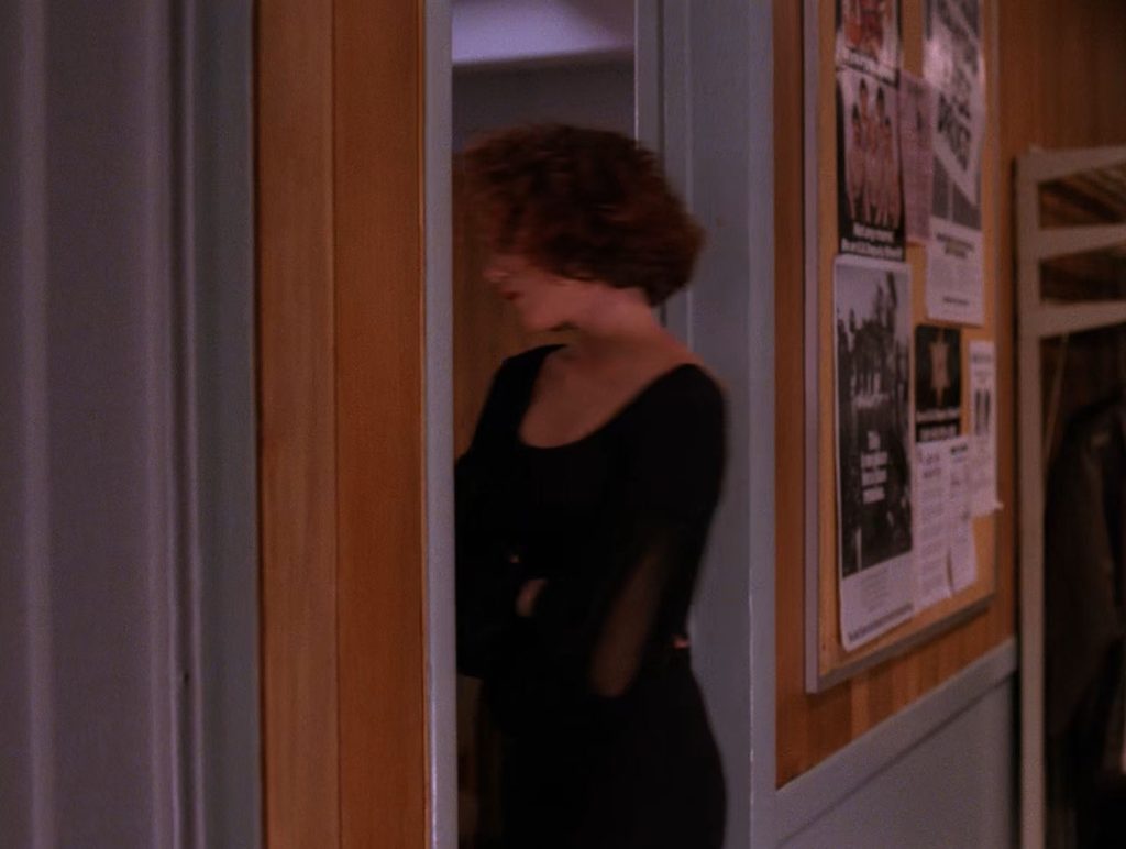 Lana in the doorway