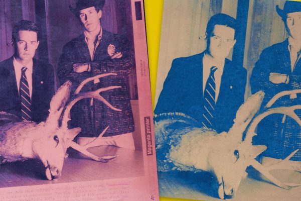 AP Laserphoto of Special Agent Dale Cooper and Sheriff Harry S. Truman