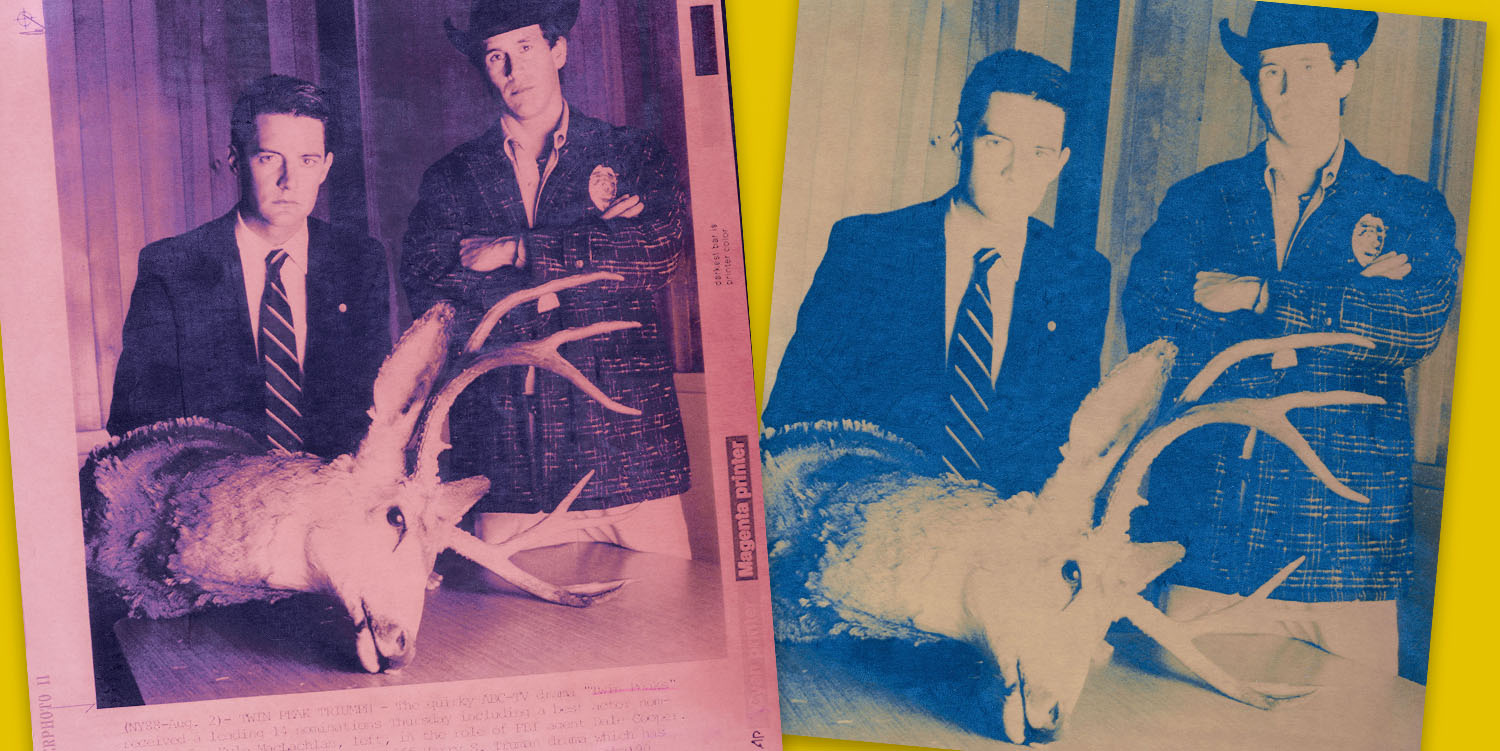 AP Laserphoto of Special Agent Dale Cooper and Sheriff Harry S. Truman