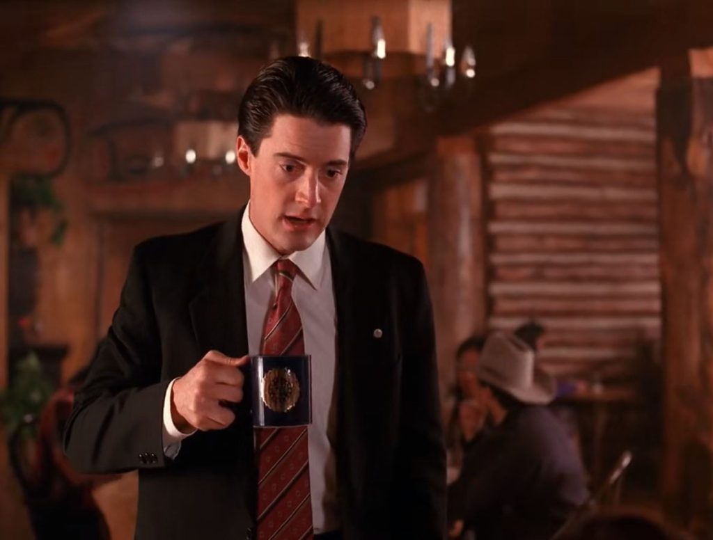 Agent Cooper in the Great Northern Hotel dining room