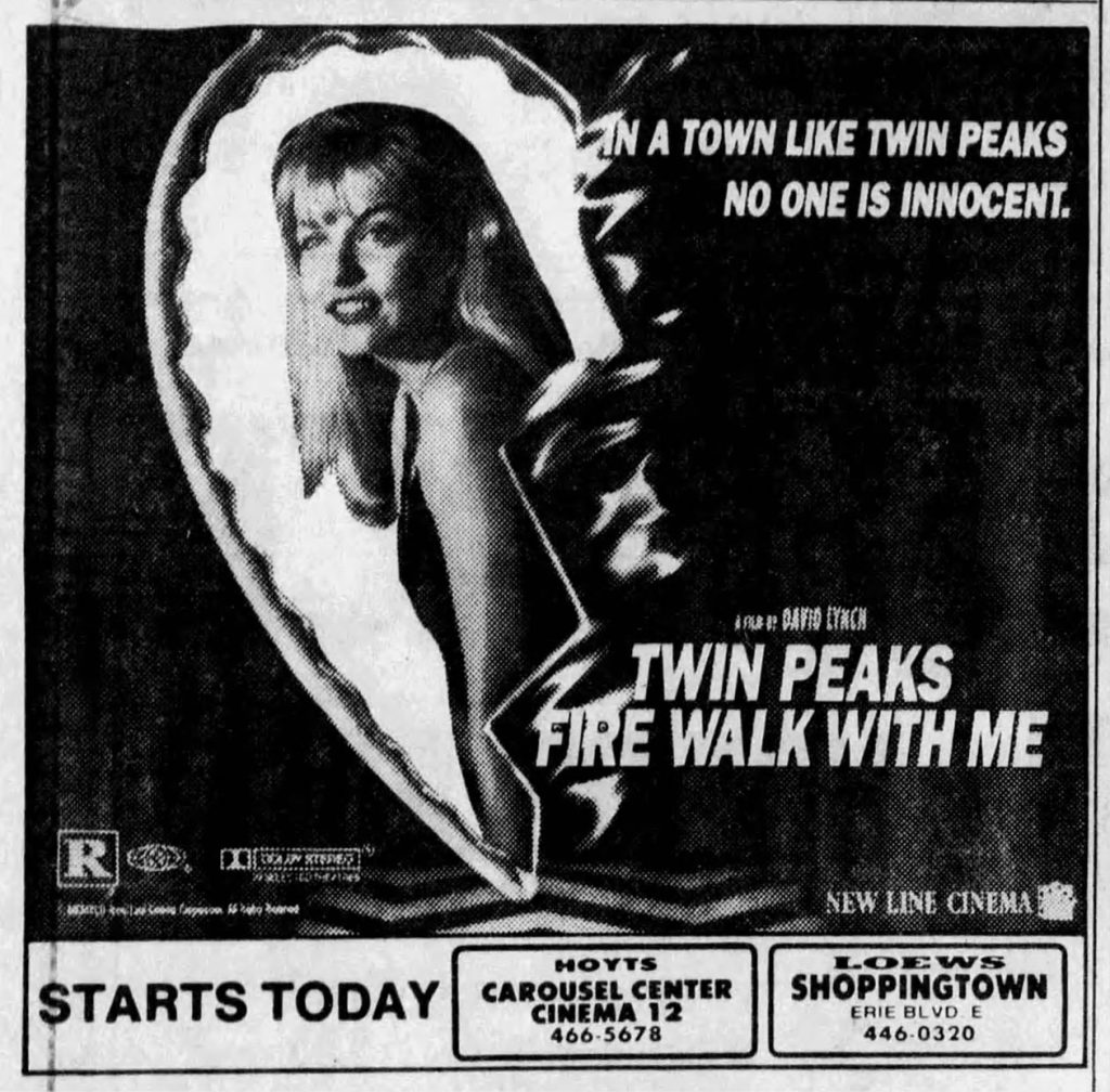 Twin Peaks: Fire Walk With Me advertisement