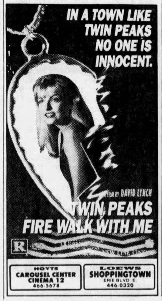 Twin Peaks: Fire Walk With Me advertisement