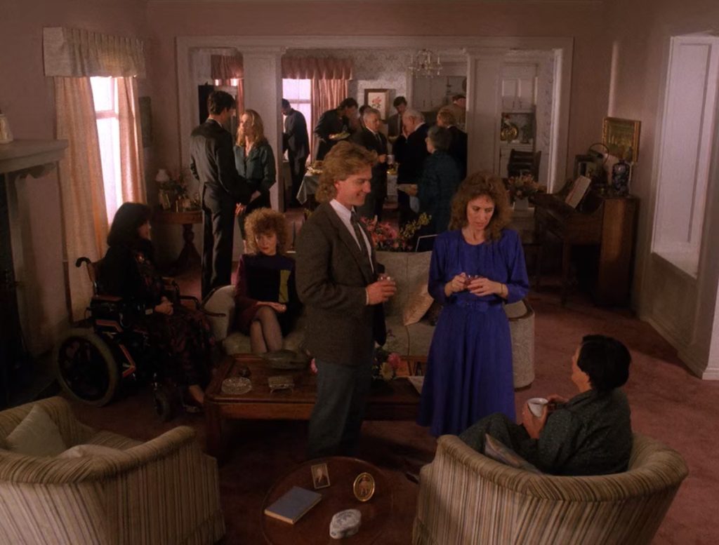 Gathering in the Hayward living room