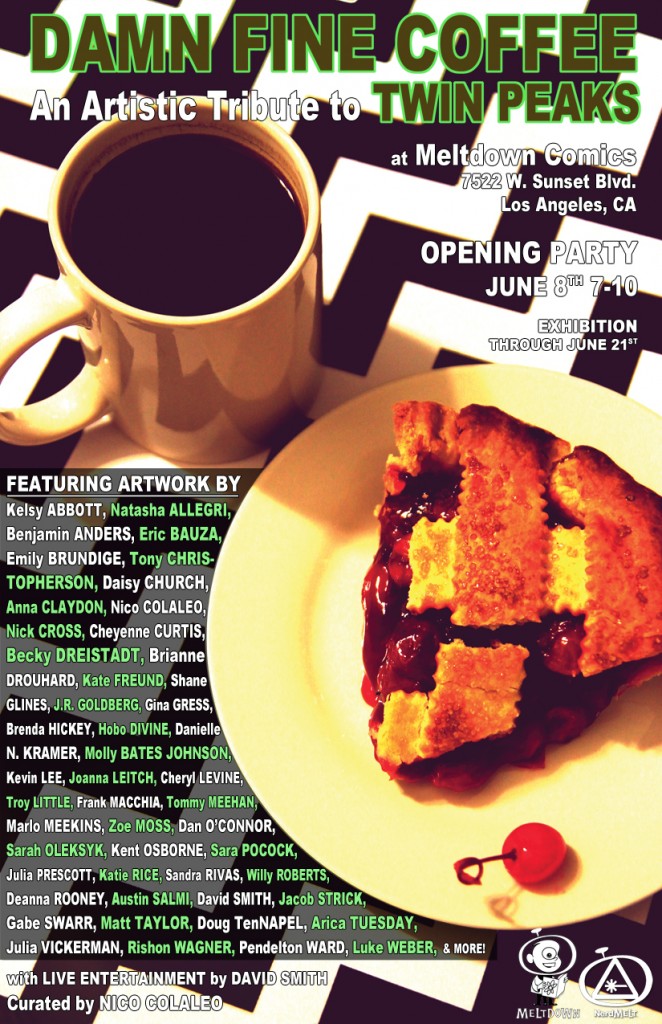 Damn Fine Coffee Flyer for Meltdown Comics