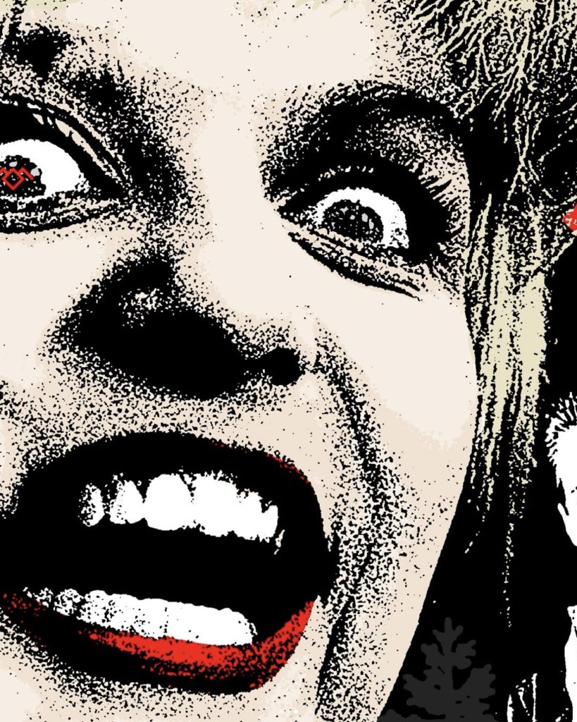Close up of Laura Palmer's face