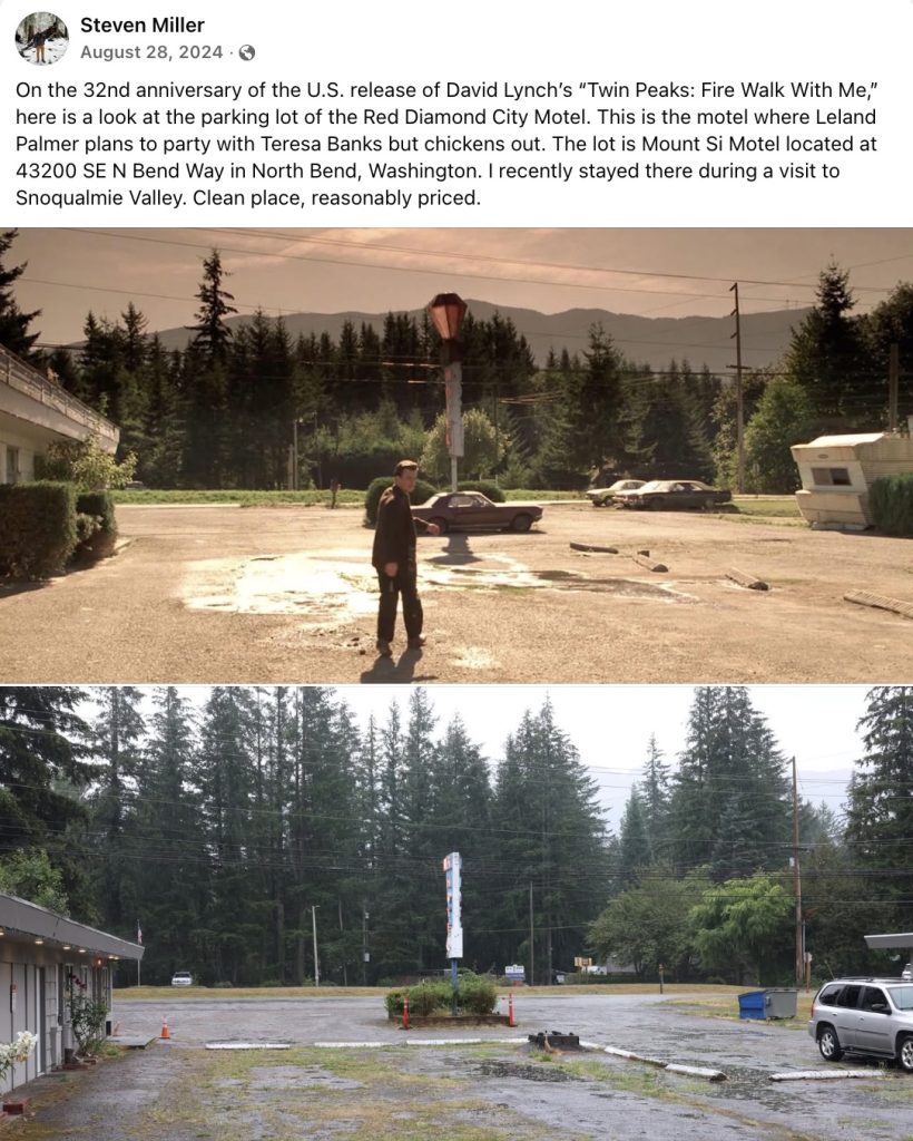 Then and Now photo of Red Diamond City Motel / Mount Si Motel