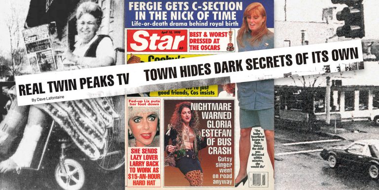 Cover of Star magazine with Twin Peaks article headline and photos
