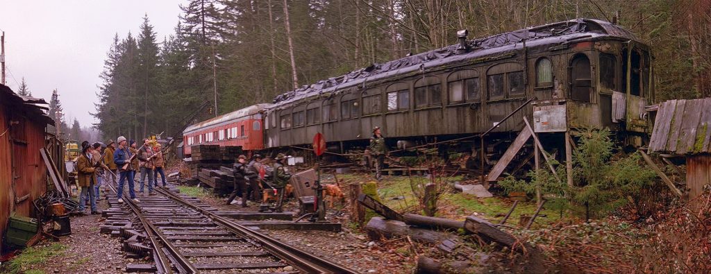 Train car in the former train graveyard