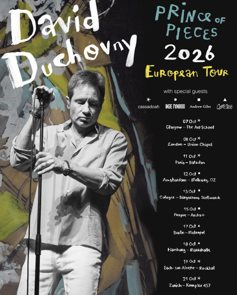 David Duchovny European Tour poster