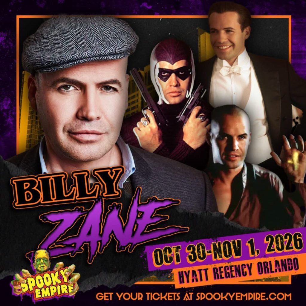 Spooky Empire advertisement for Billy Zane