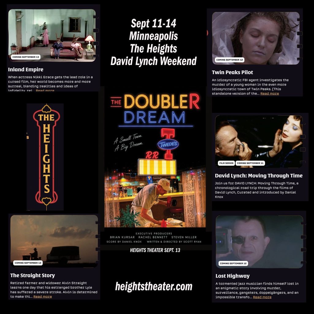 David Lynch Weekend advertisement for The Heights movie theatre