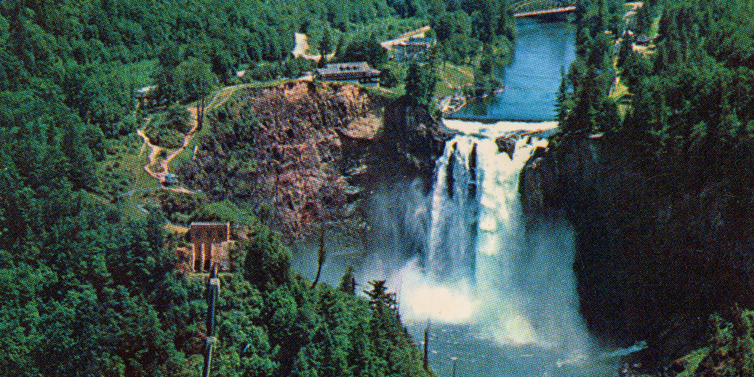 Front of Snoqualmie Falls postcard