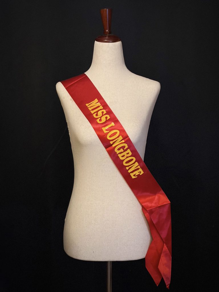 Miss Longbone sash on a form