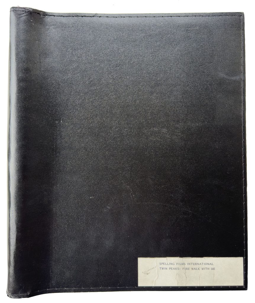 Cover of a black portfolio