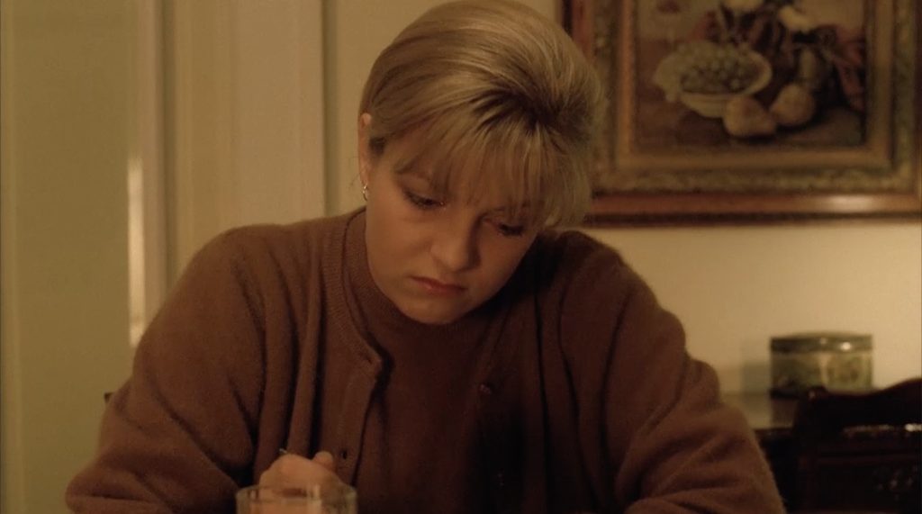 Laura Palmer at the dinner table