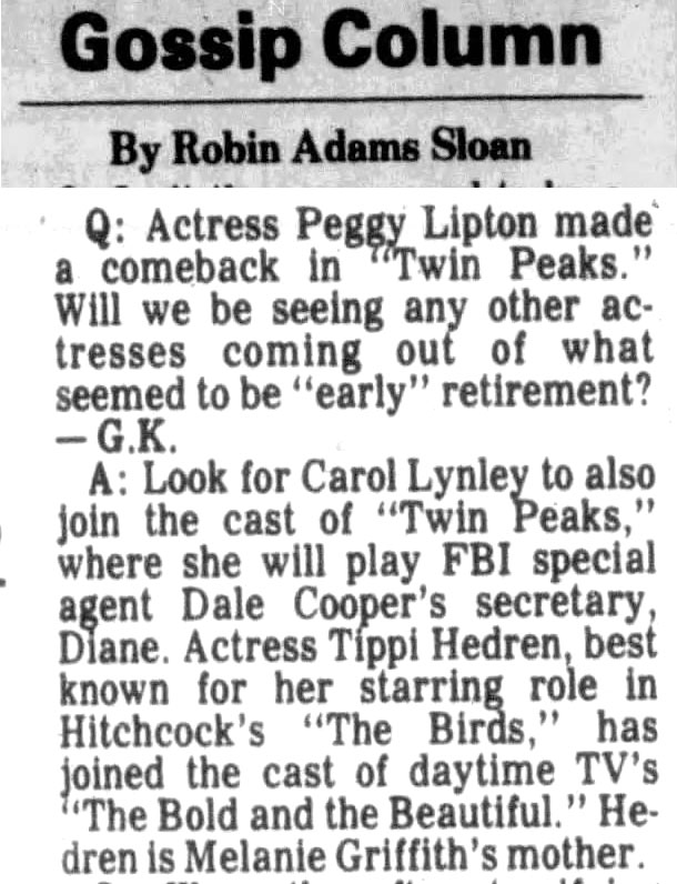 Gossip Column