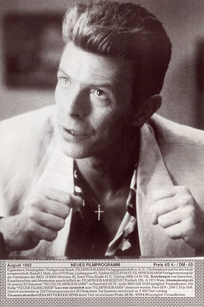 Special Agent Phillip Jeffries on the back cover of a the Neues Filmprogramm for Twin Peaks: Der FIlm