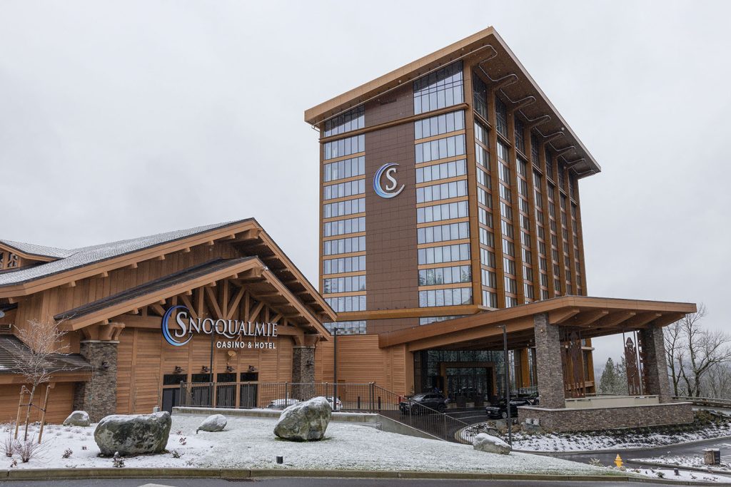 Exterior of the Snoqualmie Casino