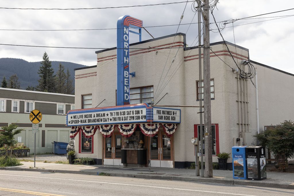 Exterior of North Bend Theatre
