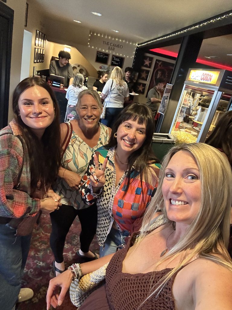 Ari, Anita, Rachel and Jessica at the North Bend Theatre