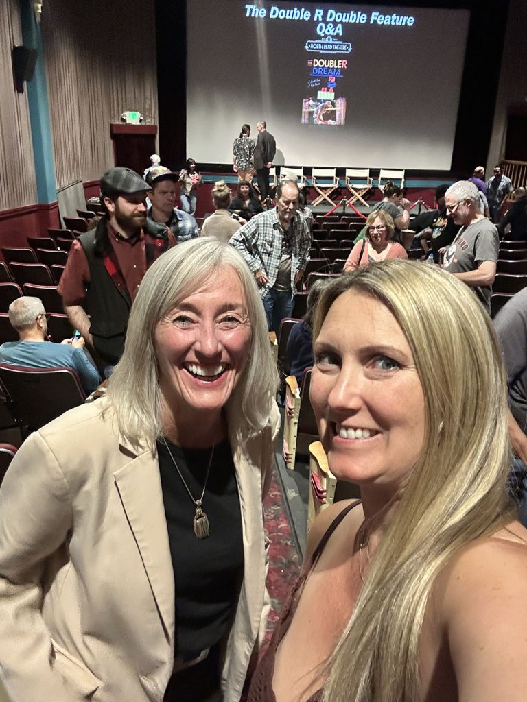 Mayor Mary Miller and Jessica Self