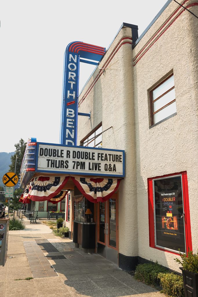 North Bend Theatre marquee
