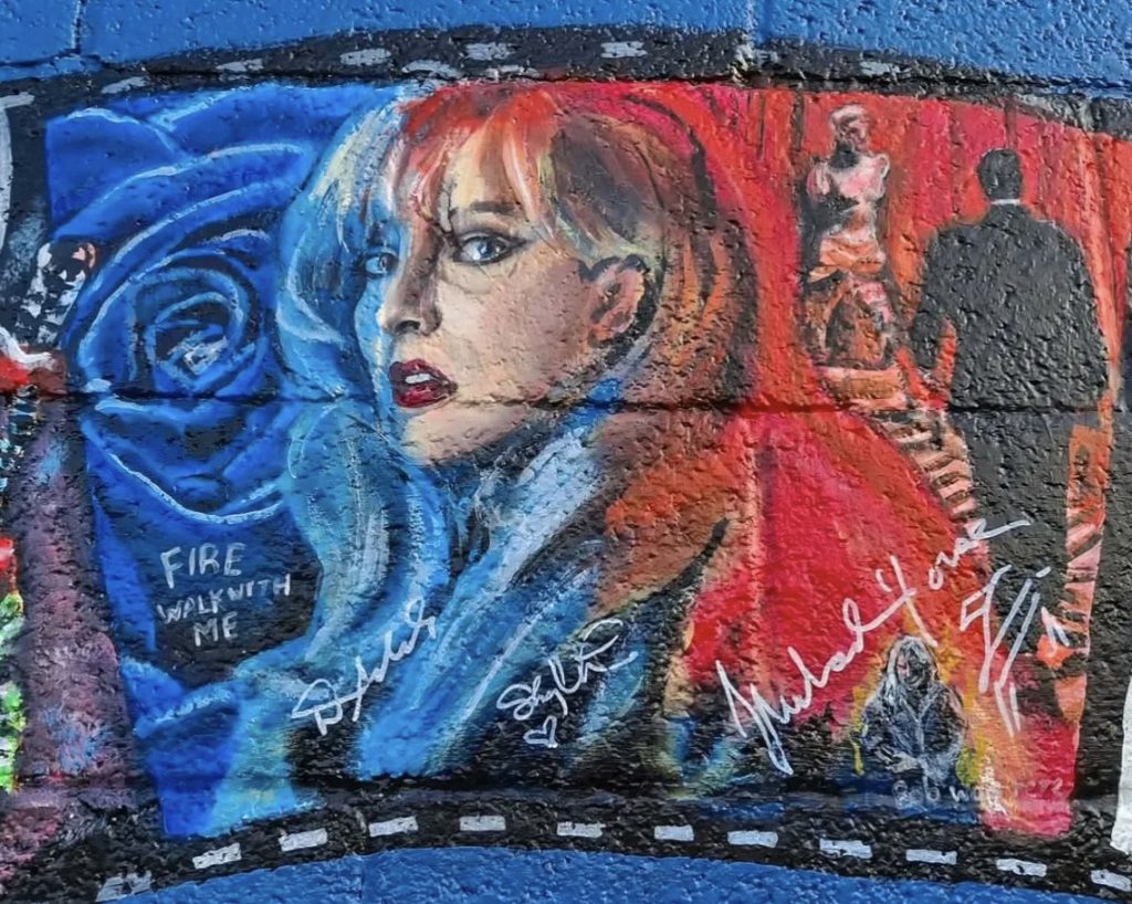 Twin Peaks and David Lynch themed mural
