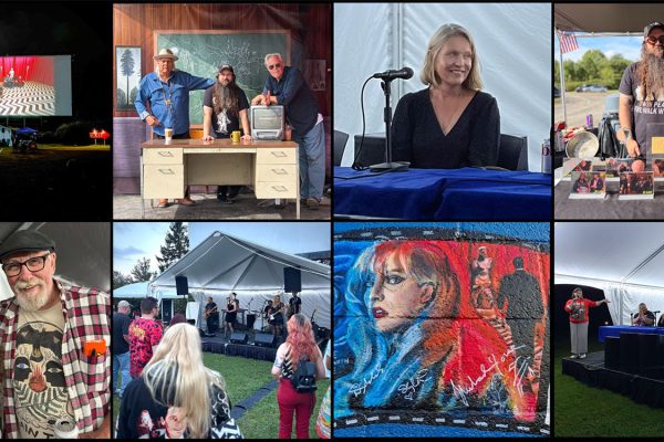 Image collage from Wild World of David Lynch event at Mahoning Drive-in