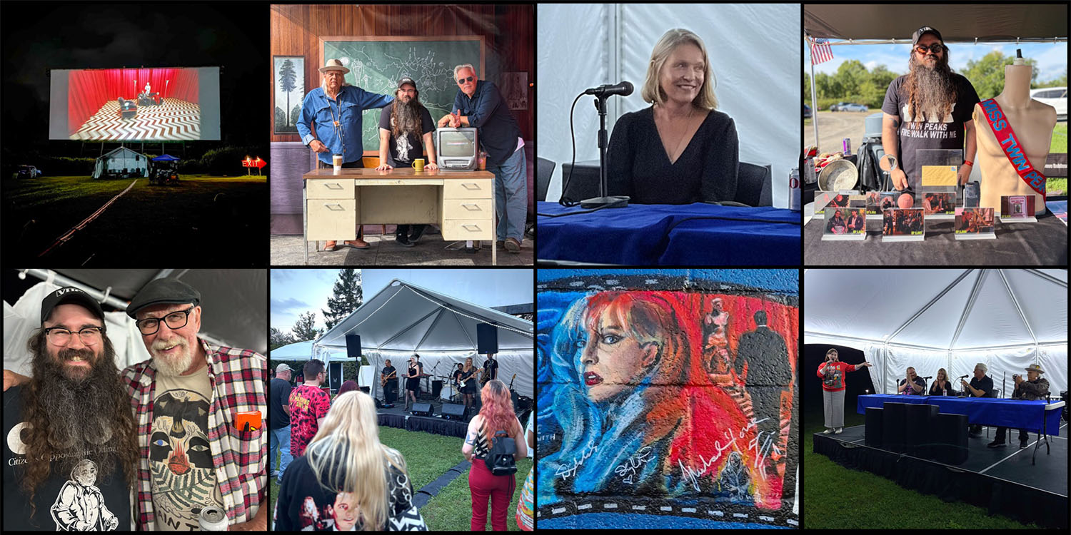 Image collage from Wild World of David Lynch event at Mahoning Drive-in