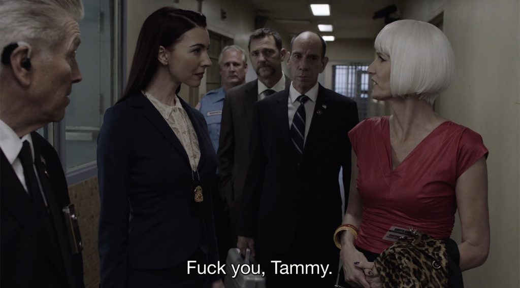 Diane Evans saying "Fuck You, Tammy" to Special Agent Tammy Preston