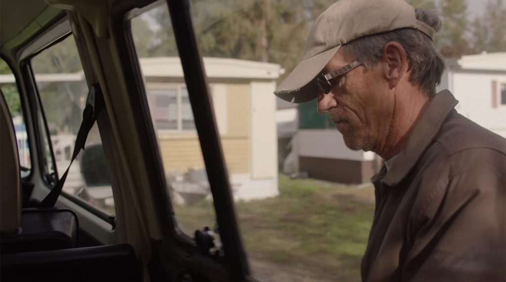 Bill closing the van door