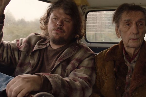 Mickey and Carl Rodd in the back of a van