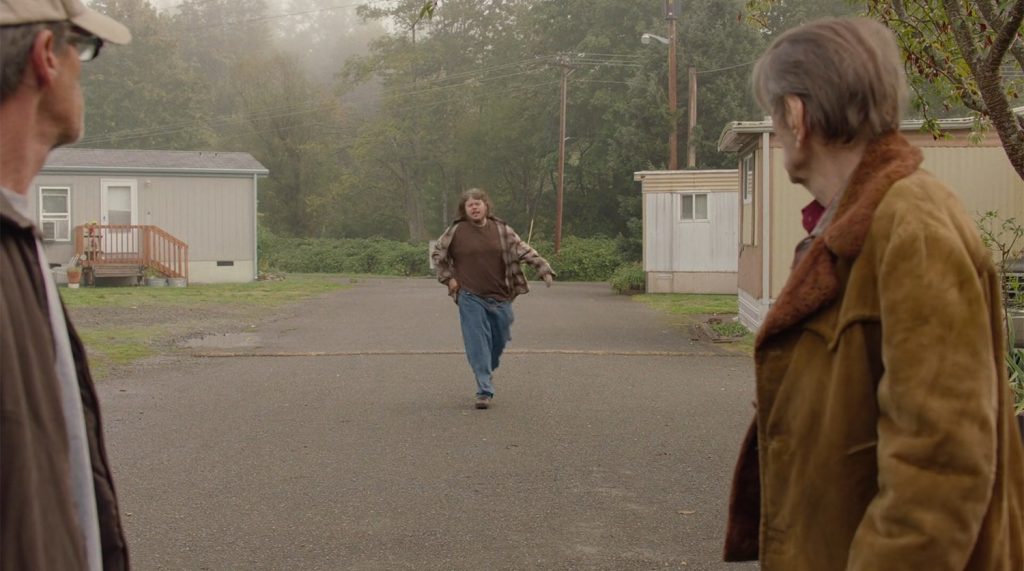 Mickey running toward Bill and Carl Rodd