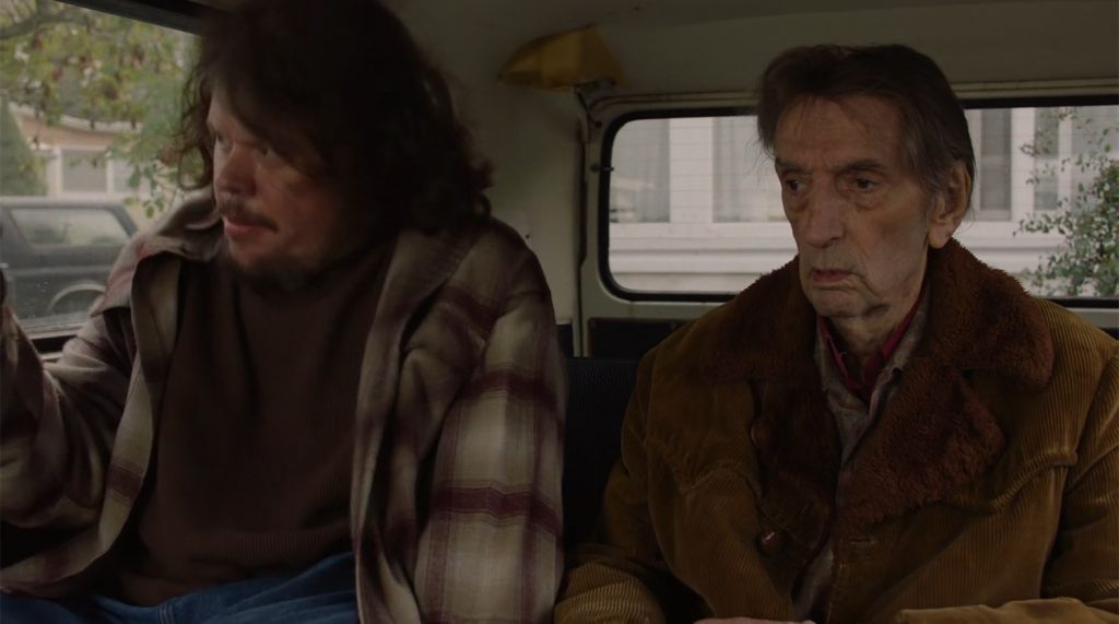 Mickey and Carl Rodd in the backseat