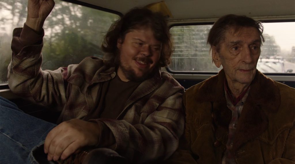 Mickey and Carl Rodd in the back of a van