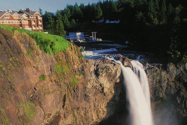 Front of Snoqualmie Falls postcard