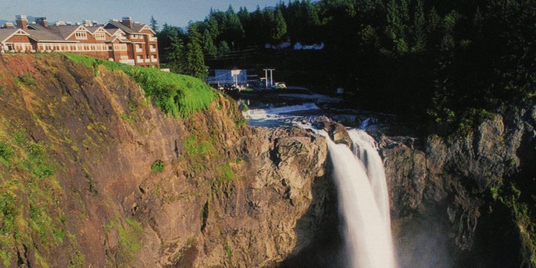 Front of Snoqualmie Falls postcard