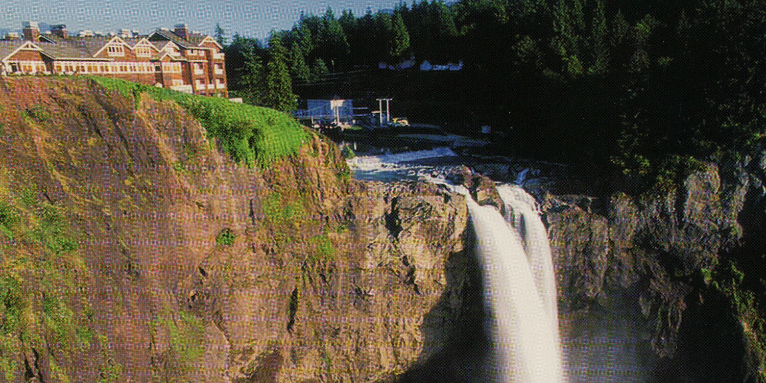 Front of Snoqualmie Falls postcard