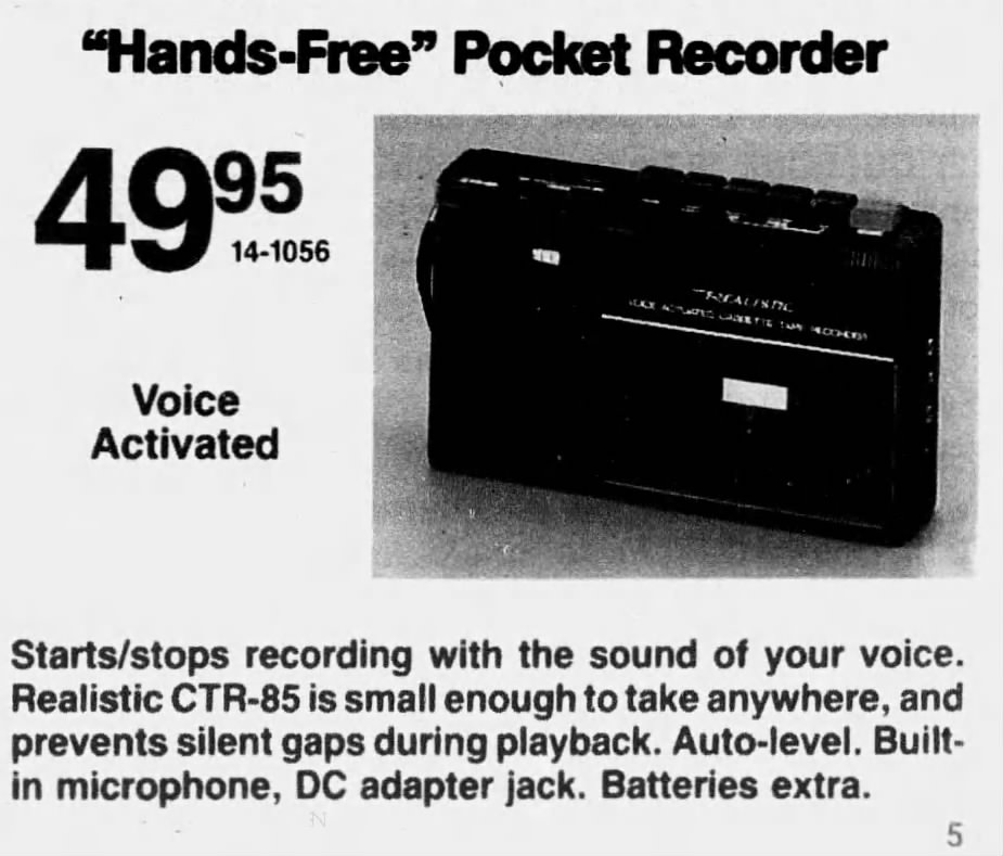 Radio Shack advertisement
